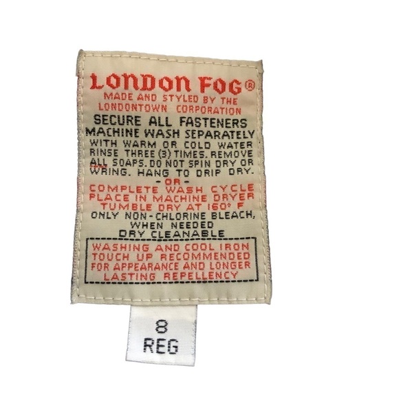 London Fog Trench Coat Women 8 Purple Zipout Plaid Lining Classic Career Vintage - Picture 15 of 15